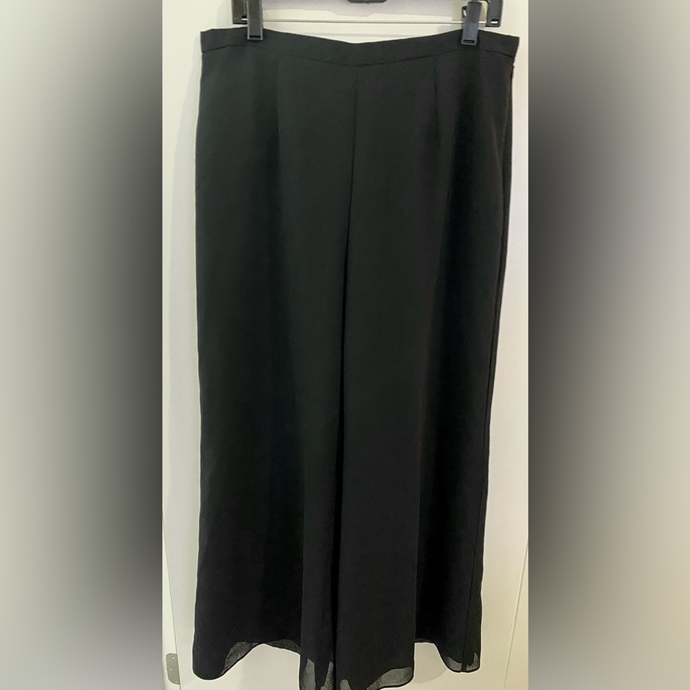 R & M RICHARDS WIDE LEG SHEER COVERED PANTS SIZE 14